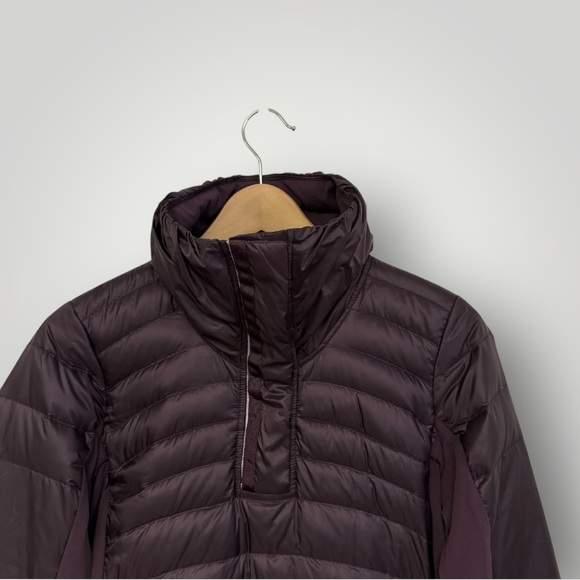 Lululemon Down For A Run Pullover II Black Cherry Sz 4 - Picture 3 of 13